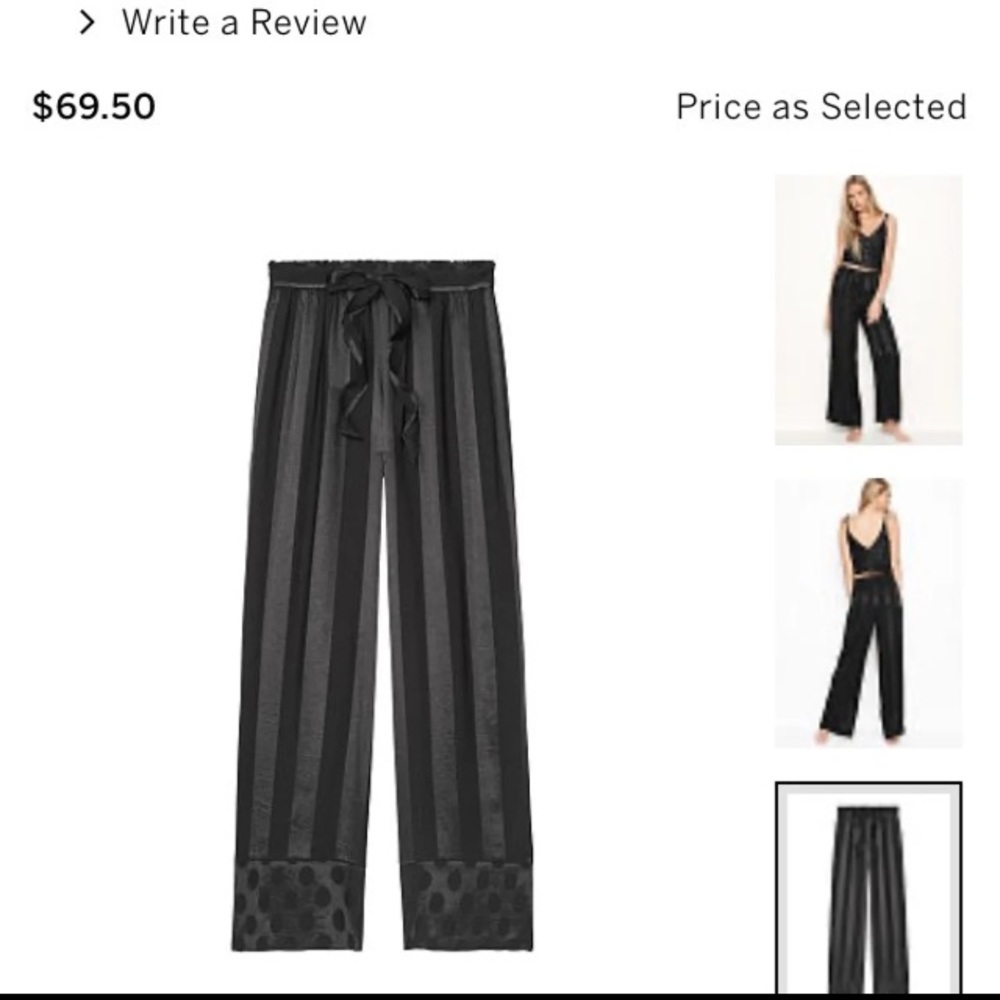 Zebra satin pj pant